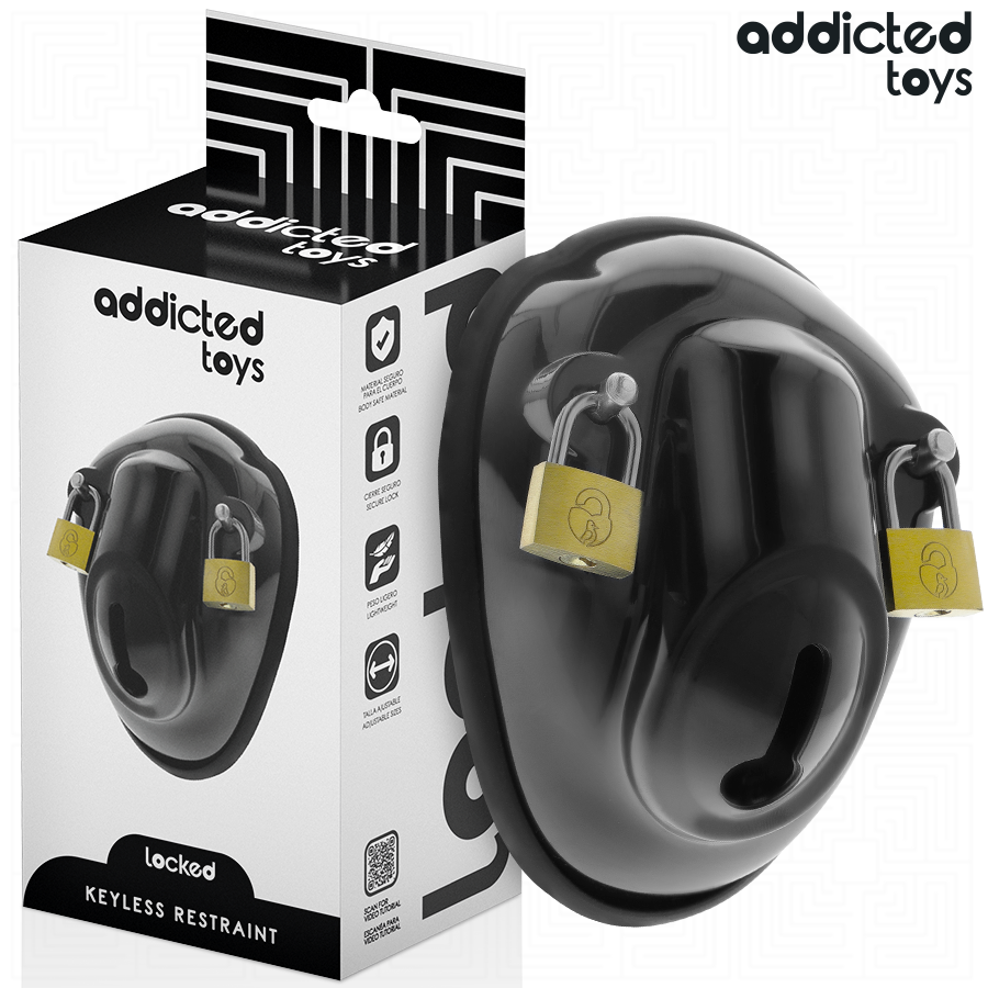 ADDICTED TOYS LOCKED - À PÉNIS VERROUILLÉE SANS CLÉ 11,5 CM ADDICTED TOYS LOCKED