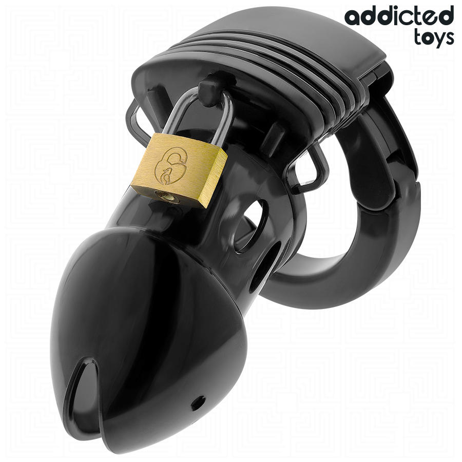 ADDICTED TOYS LOCKED - CAGE À PÉNIS CHASTETÉ PROFONDEUR 7,5 CM ADDICTED TOYS LOCKED