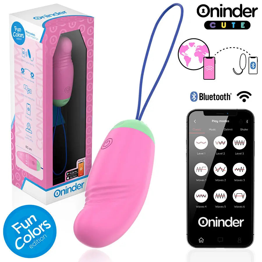ONINDER CUTE - ŒUF EN SILICONE VIBRANT ET ROTATIF À 360° - APPLICATION MONDIALE GRATUITE ONINDER CUTE