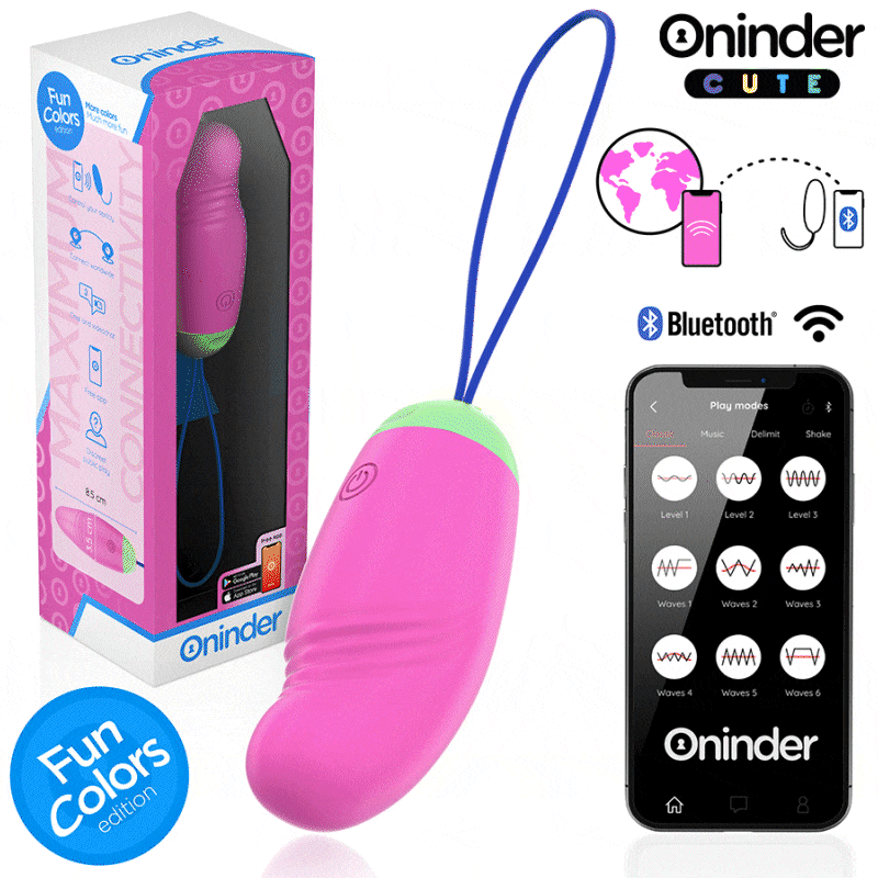 ONINDER CUTE - ŒUF EN SILICONE VIBRANT ET ROTATIF À 360° - APPLICATION MONDIALE GRATUITE ONINDER CUTE