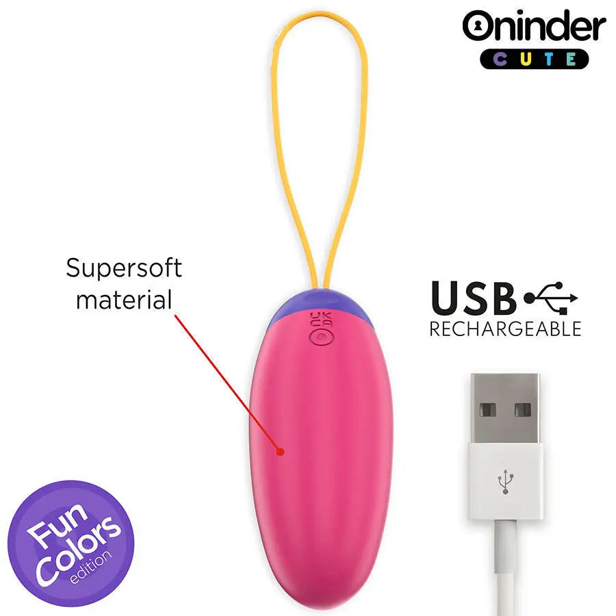ONINDER CUTE - ŒUF EN SILICONE À VIBRATIONS ET TAPOTEMENTS - APPLICATION MONDIALE GRATUITE ONINDER CUTE
