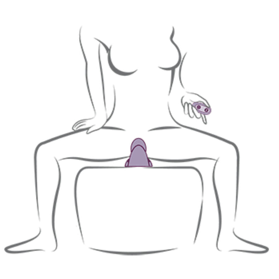 ROCKS-OFF - VIBRATEUR ASSIS VIOLET RUBY GLOW ROCKS-OFF