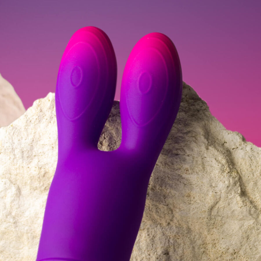 ROCKS-OFF - GLO-GIRL BUNNY VIBRATEUR FLEXIBLE VIOLET ROCKS-OFF