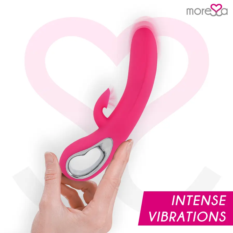 MORESSA - DUSTIN ASPIRATION CLITORIDIENNE ET VIBRATIONS PUISSANTES SILICONE PREMIUM RECHARGEABLE MORESSA