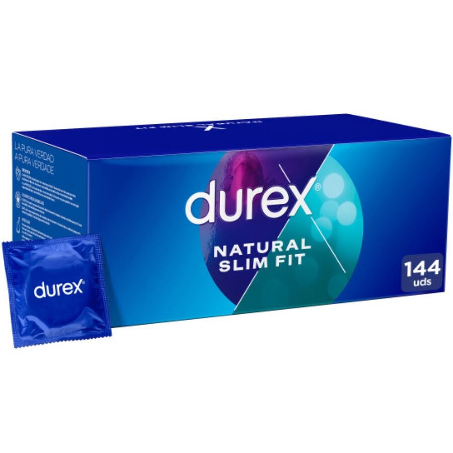 DUREX - BASE NATUREL SLIM FIT 144 UNITÉS DUREX CONDOMS