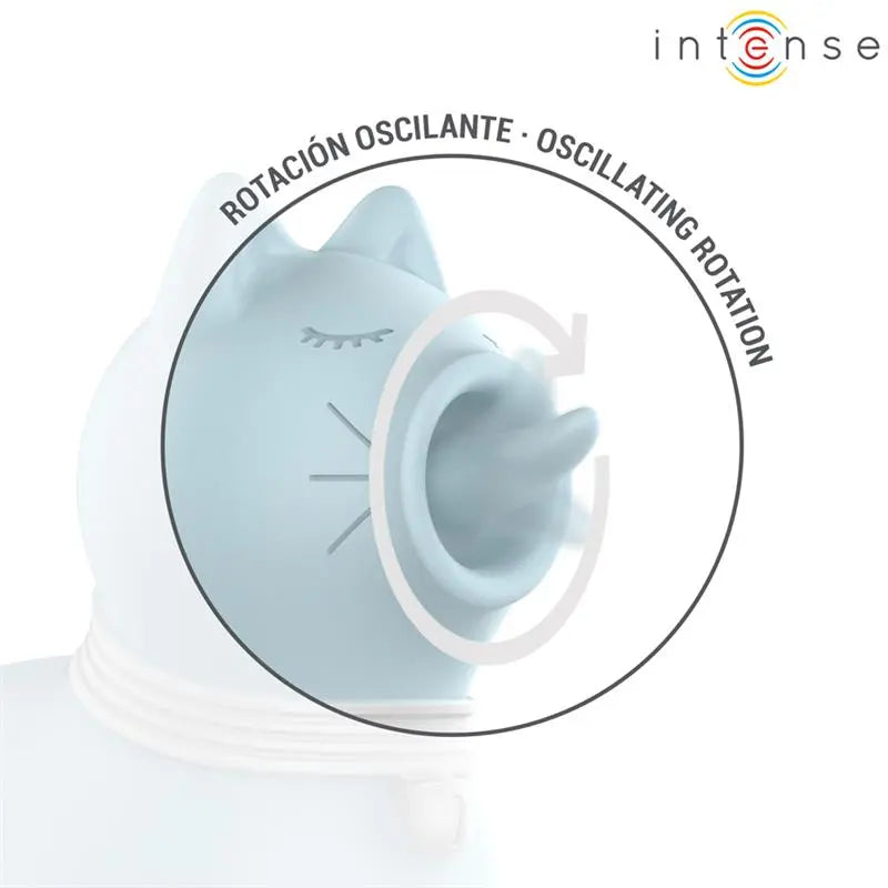 INTENSE - STIMULATEUR DUCHESSE AVEC LANGUE ROTATIVE 360º BLEU INTENSE FUN TOYS