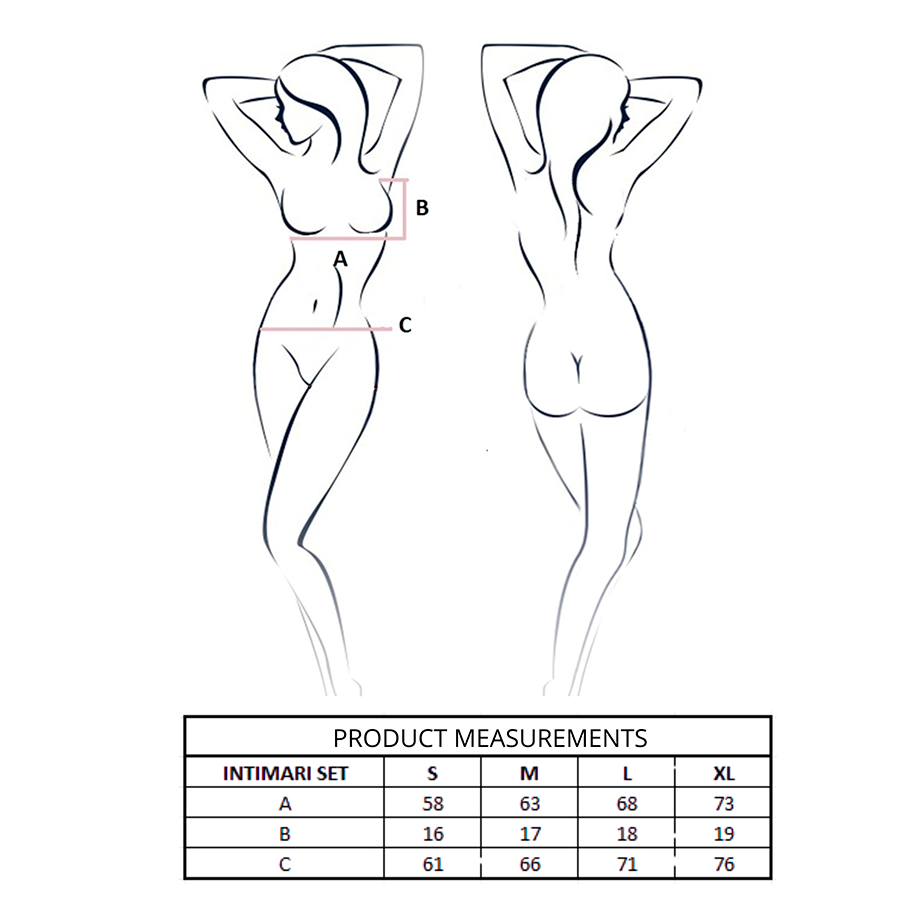 PASSION - ENSEMBLE SOUTIEN-GORGE + CULOTTE INTIMARI ROSE S/M PASSION WOMAN SETS