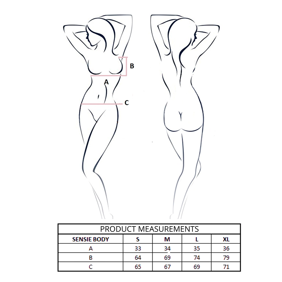 PASSION - SENSIE BODY BOURGOGNE L/XL PASSION WOMAN TEDDIES