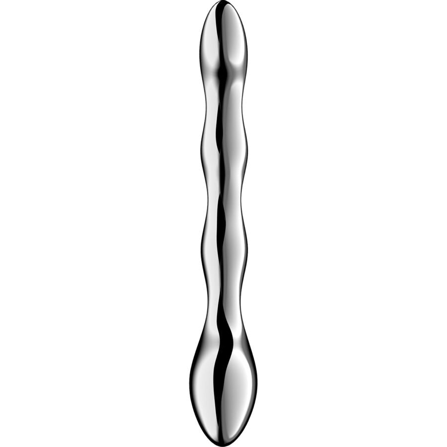 SATISFYER - COSMIC CREST 2 GODEMICHET DOUBLE EN ACIER INOXYDABLE SATISFYER DILDO