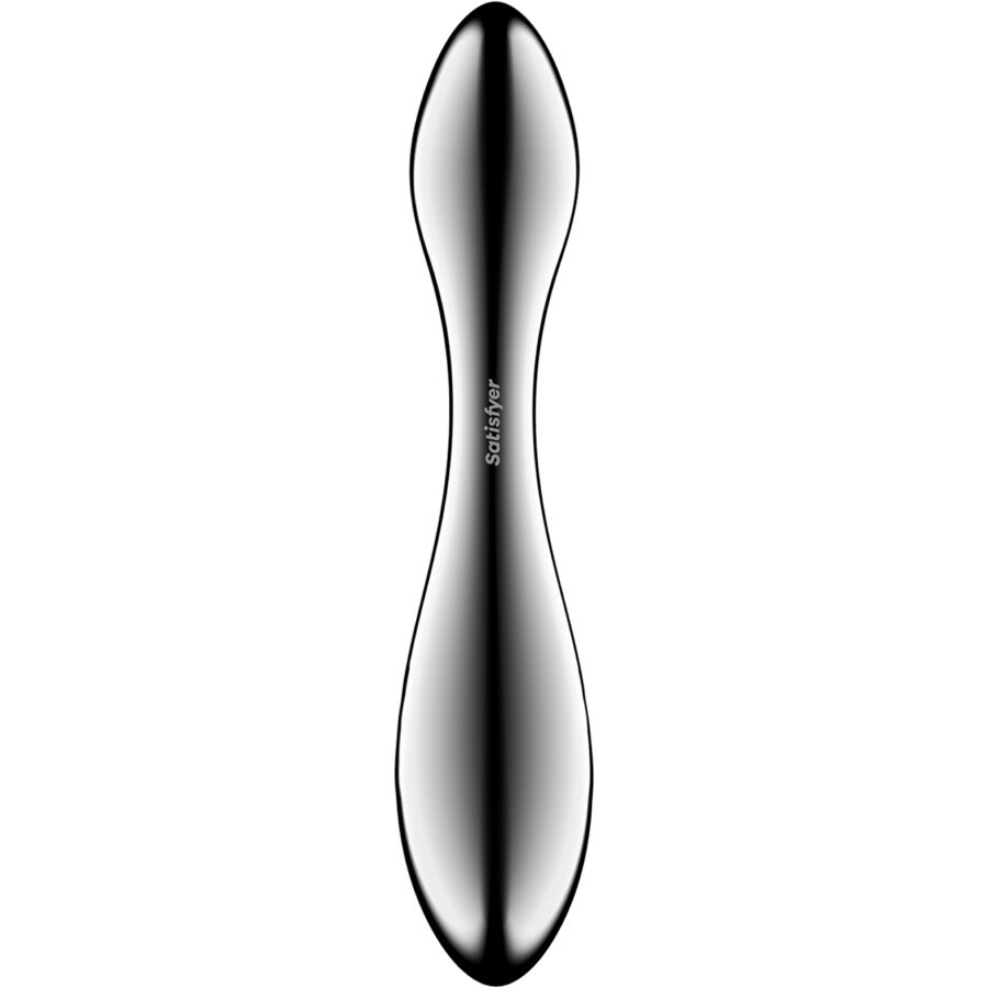 SATISFYER - PURE GRAVITY 3 GODEMICHET DOUBLE EXTRÉMITÉ EN ACIER INOXYDABLE SATISFYER DILDO