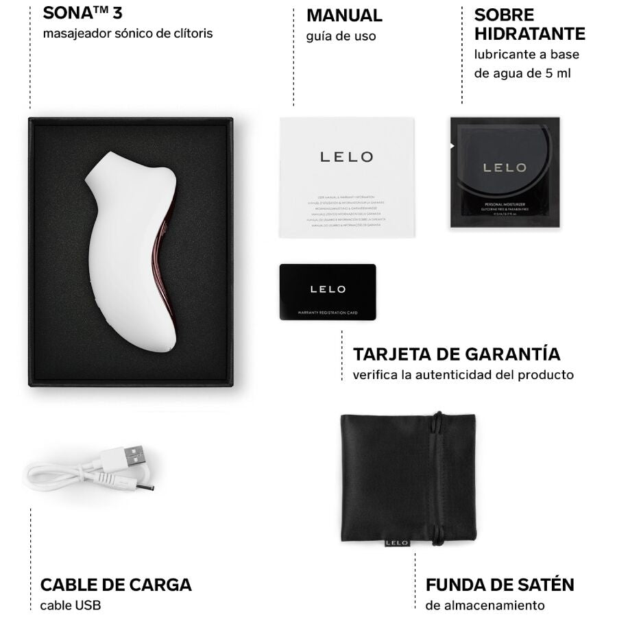 LELO - SONA 3 CRÈME DE MASSAGE CLITORAL SONIC LELO