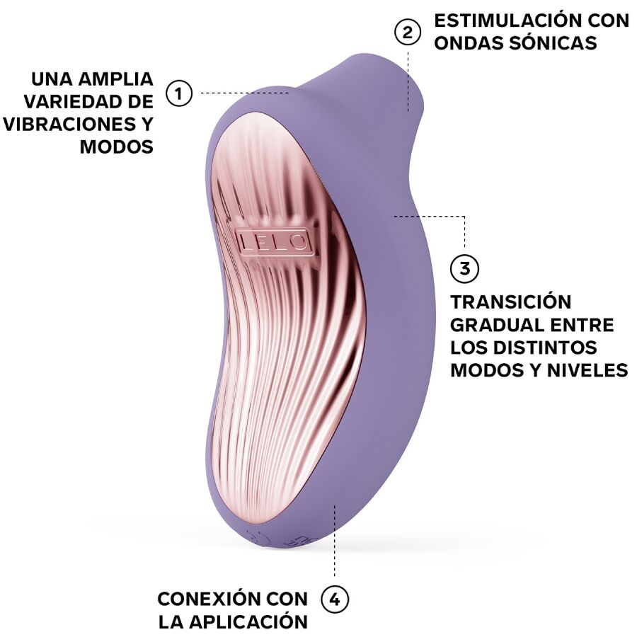 LELO - SONA 3 MASSEUR CLITORAL SONIQUE VIOLET DUSK LELO