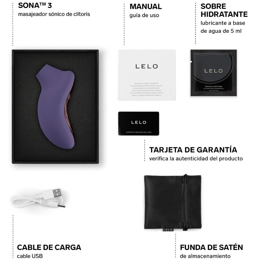 LELO - SONA 3 MASSEUR CLITORIAL SONIQUE CYBER VIOLET LELO