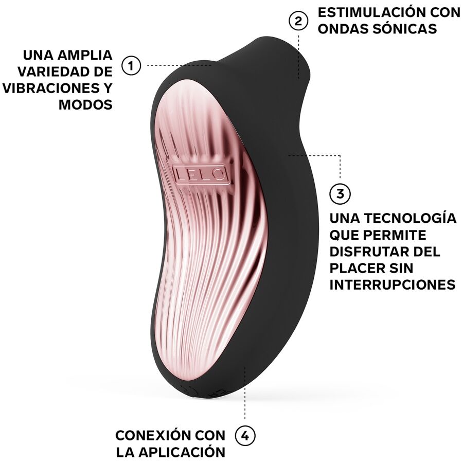 LELO - SONA 3 CRUISE MASSEUR CLITORAL SONIQUE NOIR LELO