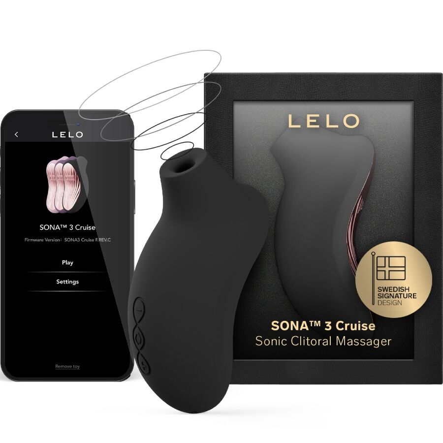 LELO - SONA 3 CRUISE MASSEUR CLITORAL SONIQUE NOIR LELO
