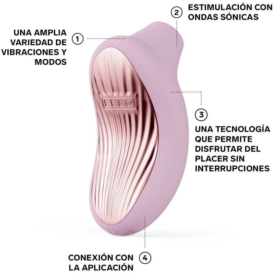 LELO - SONA 3 CRUISE MASSEUR CLITORAL SONIQUE ROSE PÂLE LELO