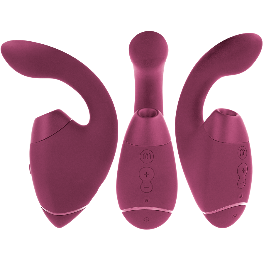 WOMANIZER - DUO NEXT STIMULATEUR CLITORIAL ET DE POINT G DOUBLE ROSE FOYER WOMANIZER