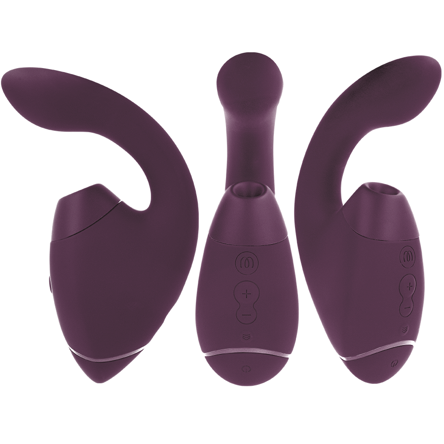 WOMANIZER - DUO NEXT STIMULATEUR CLITORIAL ET DE POINT G DOUBLE VIOLET FONCÉ WOMANIZER