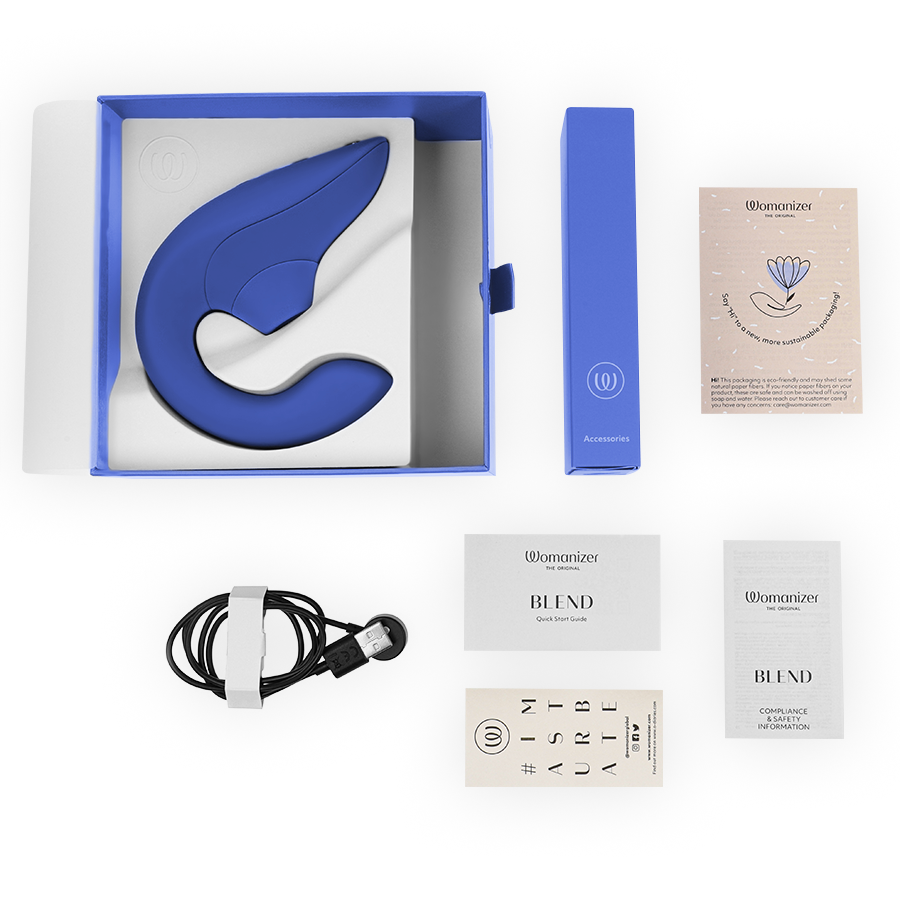 WOMANIZER - VIBRATEUR STIMULATEUR BLEU VIBRANT BLEU WOMANIZER
