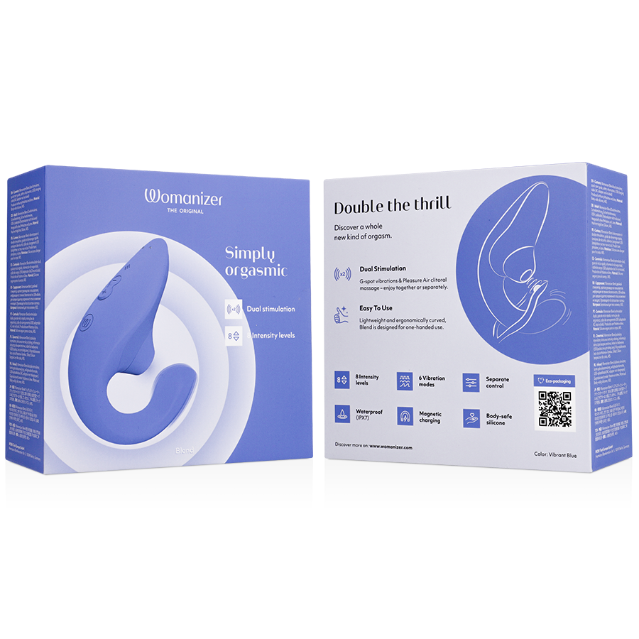 WOMANIZER - VIBRATEUR STIMULATEUR BLEU VIBRANT BLEU WOMANIZER
