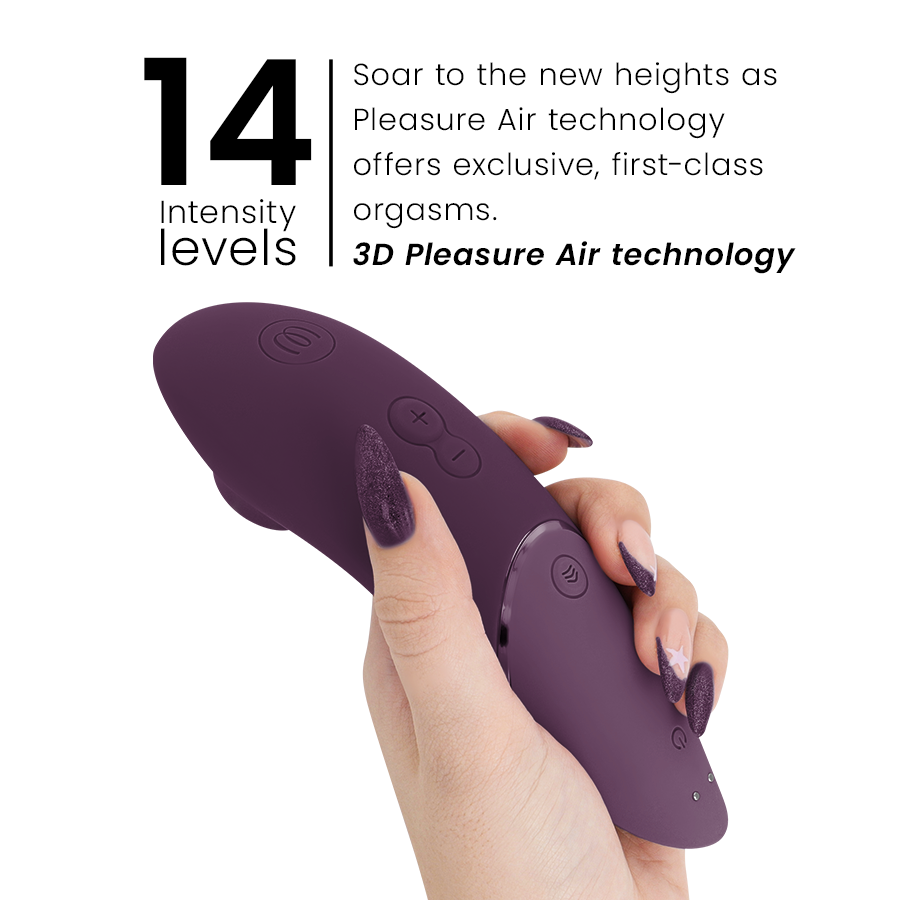 WOMANIZER - STIMULATEUR CLITORIAL SUIVANT VIOLET FONCÉ WOMANIZER
