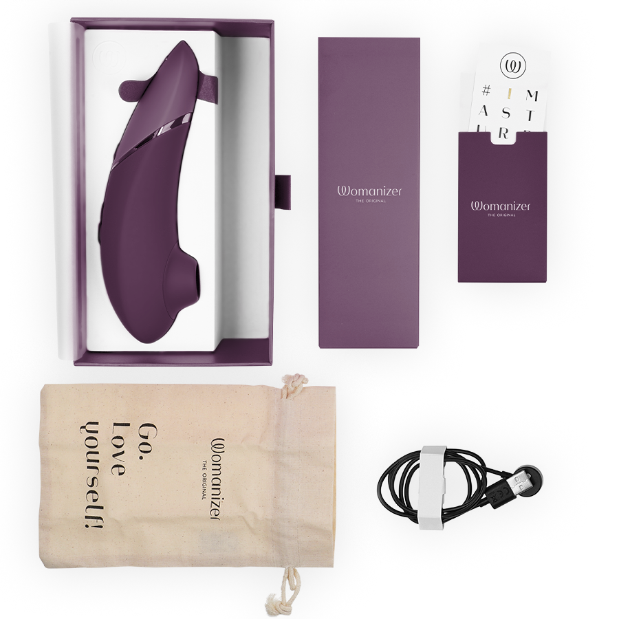 WOMANIZER - STIMULATEUR CLITORIAL SUIVANT VIOLET FONCÉ WOMANIZER