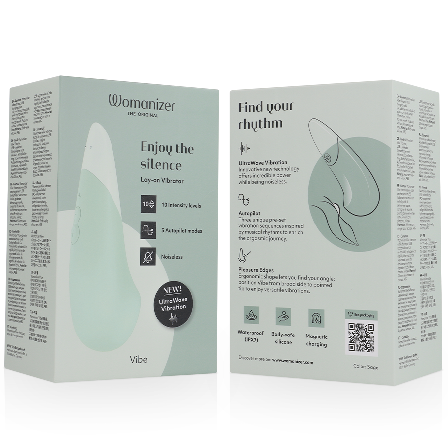 WOMANIZER - VIBROMASSEUR SILENCIEUX VIBE LAY-ON SAGE WOMANIZER