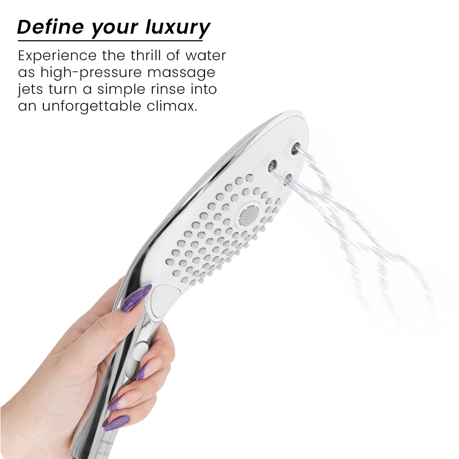 WOMANIZER - POMMEAU DE DOUCHE STIMULANT CLITORIAL WAVE CHROME WOMANIZER