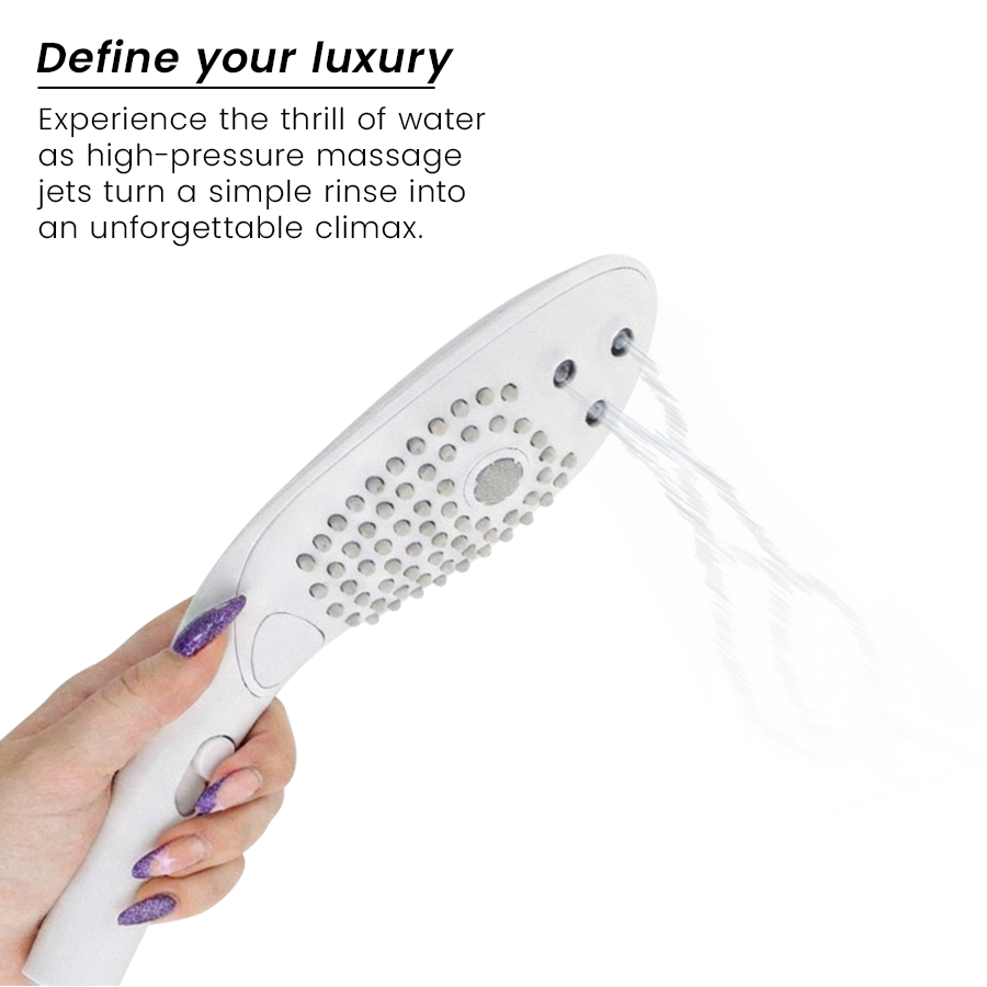 WOMANIZER - POMMEAU DE DOUCHE STIMULANT CLITORIAL WAVE BLANC WOMANIZER