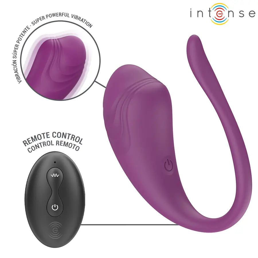 INTENSE - OLIVIA ŒUF VIBRANT PURPLE AVEC TÉLÉCOMMANDE INTENSE REMOTE CONTROL