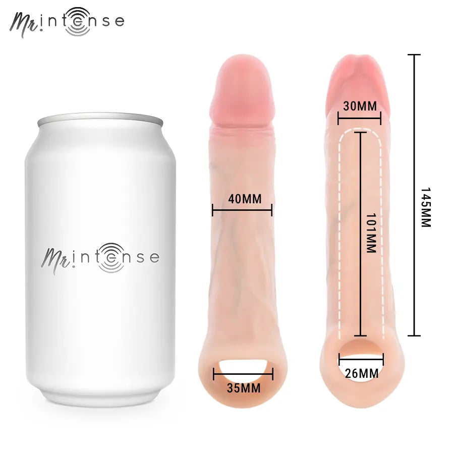 MR INTENSE - SIMON M MANCHON PÉNIS EN SILICONE 14,5 CM -Ø- 4 CM MR. INTENSE PENIS ACCESSORIES