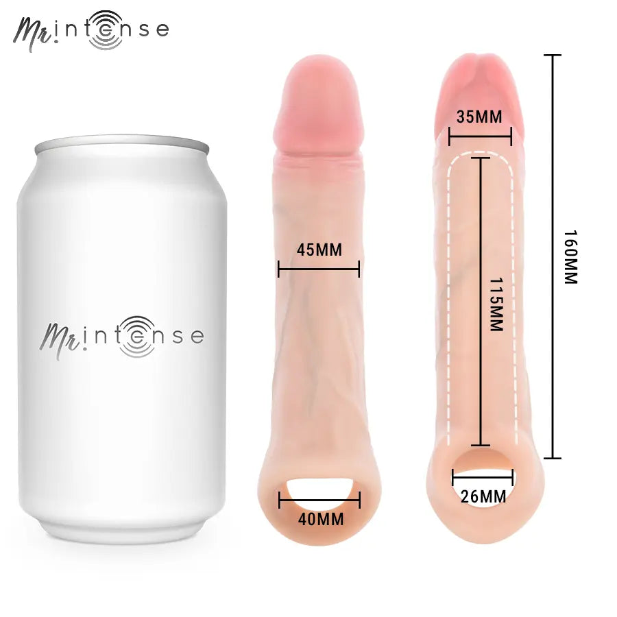 MR INTENSE - SIMON L PROTECTION PÉNALE EN SILICONE 16 CM -Ø- 4,5 CM MR. INTENSE PENIS ACCESSORIES