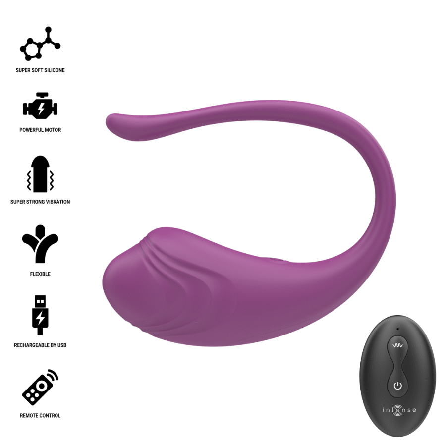 INTENSE - OLIVIA ŒUF VIBRANT PURPLE AVEC TÉLÉCOMMANDE INTENSE REMOTE CONTROL