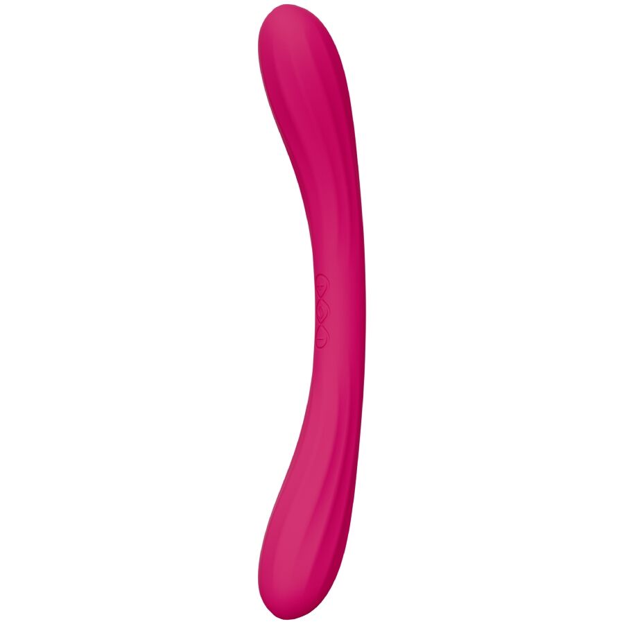 LELO - BOOMERANG VIBRATEUR À DOUBLE EXTRÉMITÉ CERISE LELO