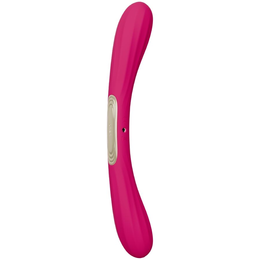 LELO - BOOMERANG VIBRATEUR À DOUBLE EXTRÉMITÉ CERISE LELO