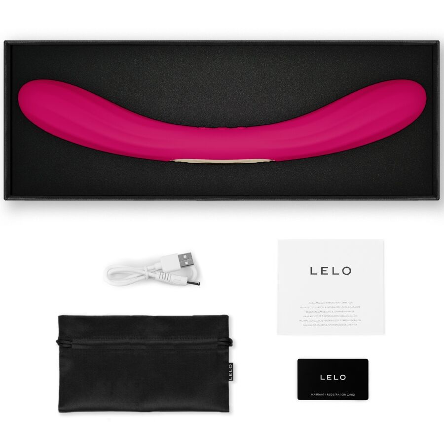 LELO - BOOMERANG VIBRATEUR À DOUBLE EXTRÉMITÉ CERISE LELO