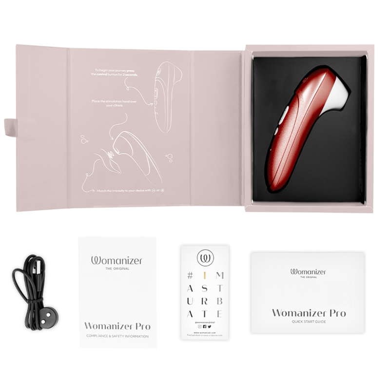 WOMANIZER - STIMULATEUR CLITORIAL VIBRANT PRO BORDEAUX WOMANIZER