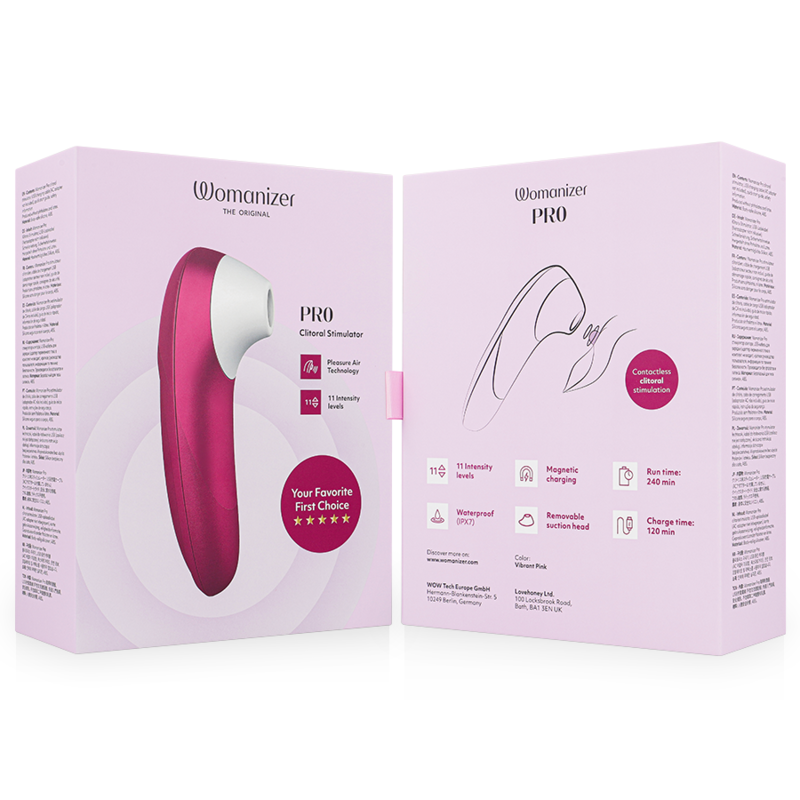 WOMANIZER - STIMULATEUR CLITORIAL VIBRANT PRO ROSE WOMANIZER