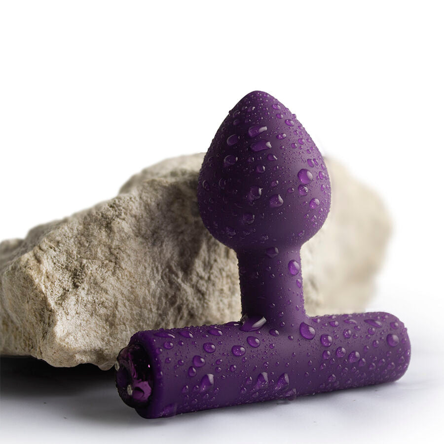 ROCKS-OFF - MINI BAGUETTE RECHARGEABLE 16 FONCTIONS ROSE PIVOINE ROCKS-OFF