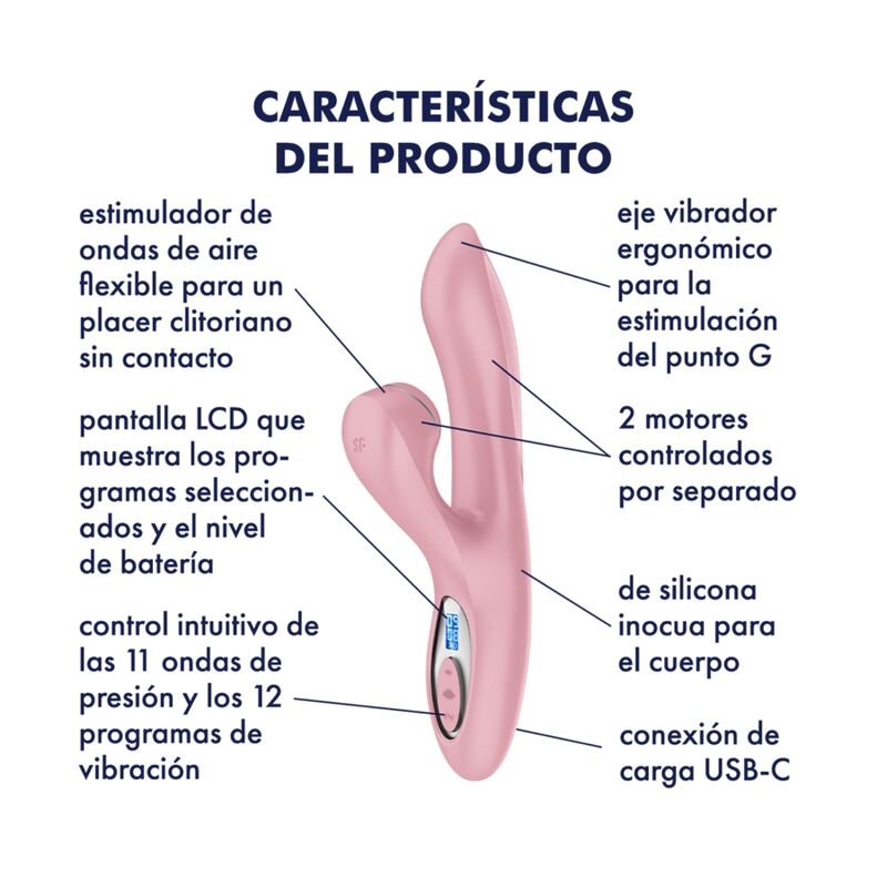 SATISFYER - PRO G-SPOT LAPIN ÉDITION 2020 SATISFYER AIR PULSE