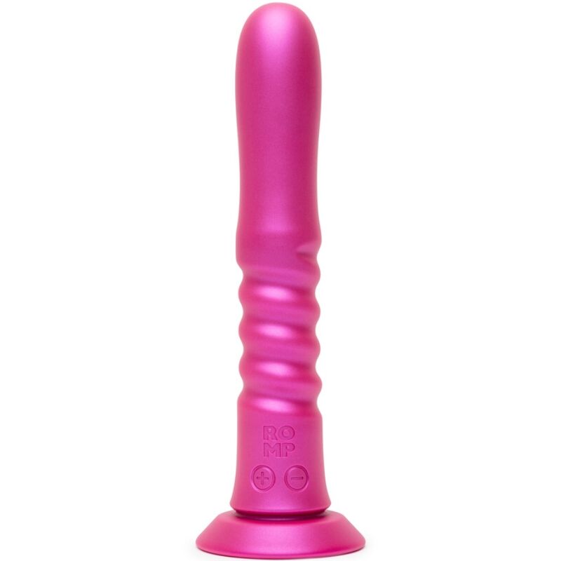 ROMP - JIGGLE VIBRATEUR À VENTOUSE ROSE, AVEC MOUVEMENTS DE HAUT EN BAS ROMP