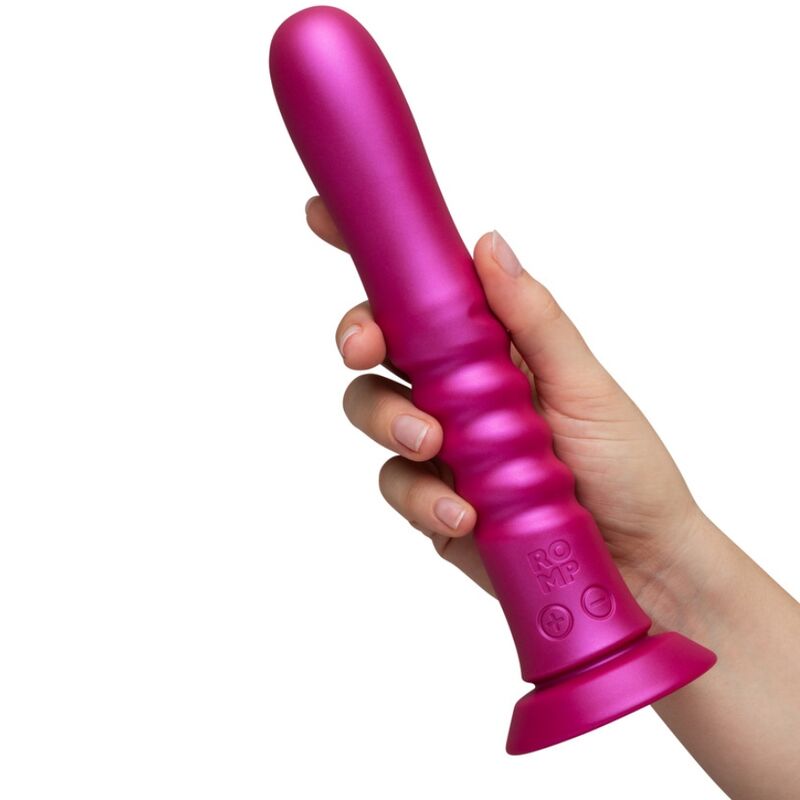ROMP - JIGGLE VIBRATEUR À VENTOUSE ROSE, AVEC MOUVEMENTS DE HAUT EN BAS ROMP