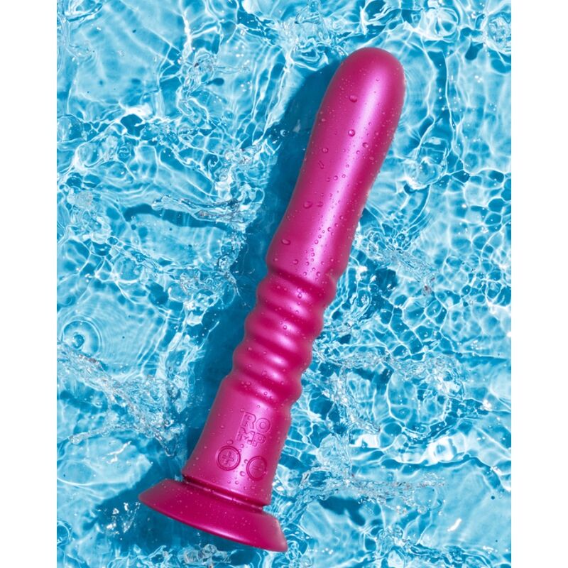 ROMP - JIGGLE VIBRATEUR À VENTOUSE ROSE, AVEC MOUVEMENTS DE HAUT EN BAS ROMP