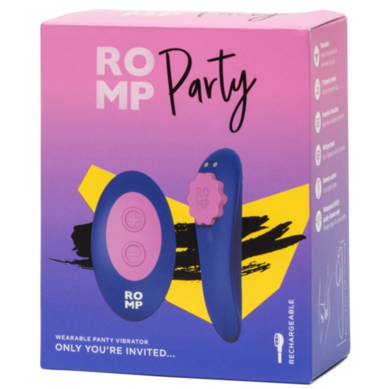 ROMP - Culotte vibrante magnétique en silicone avec télécommande ROMP