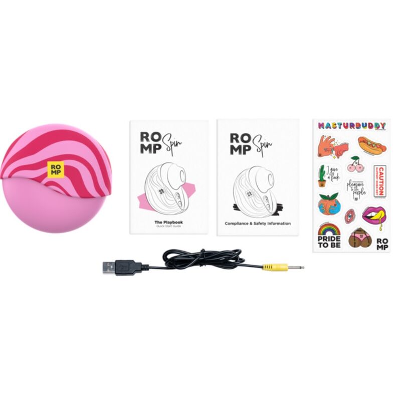 ROMP - ANTITUDE DE SUCCION CLITORIELLE ROTATIVE AVEC OUVERTURE ET FERMETURE ROTATIVES ROMP