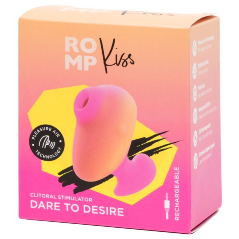 ROMP - KISS VIBRATEUR À DOIGTS RECHARGEABLE À SUCCION CLITORIALE ROMP