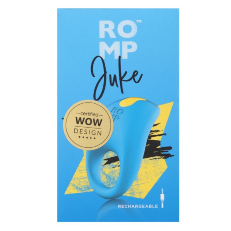 ROMP - JUKE ANNEAU PÉNIS EN SILICONE AVEC VIBRATEUR DE STIMULATION CLITORIALE ROMP
