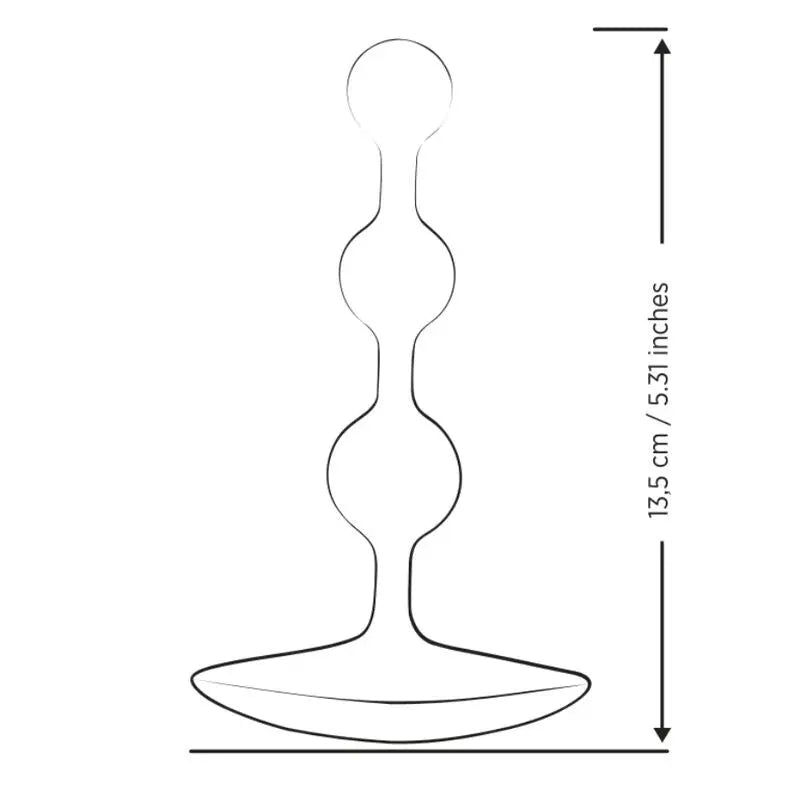 ROMP - AMP PERLES ANALES EN SILICONE FLEXIBLE VIOLETTES 12,5 CM ROMP