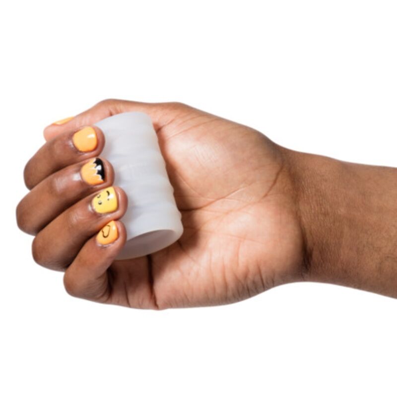 ROMP - MOSH MASTURBATEUR MÂLE TRANSPARENT AVEC GAINE RÉVERSIBLE DE 6 CM ROMP