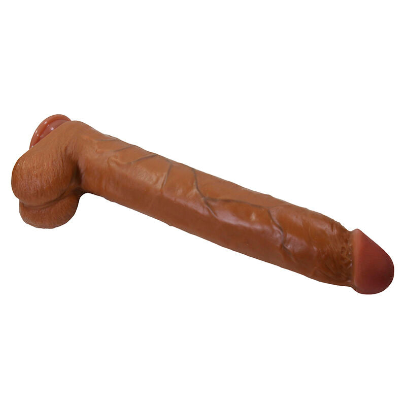 PRETTY LOVE - DANY GODEMICHET FLEXIBLE RÉALISTE AVEC VENTOUSE 36 CM -Ø- 5,6 CM MARRON DILDOS
